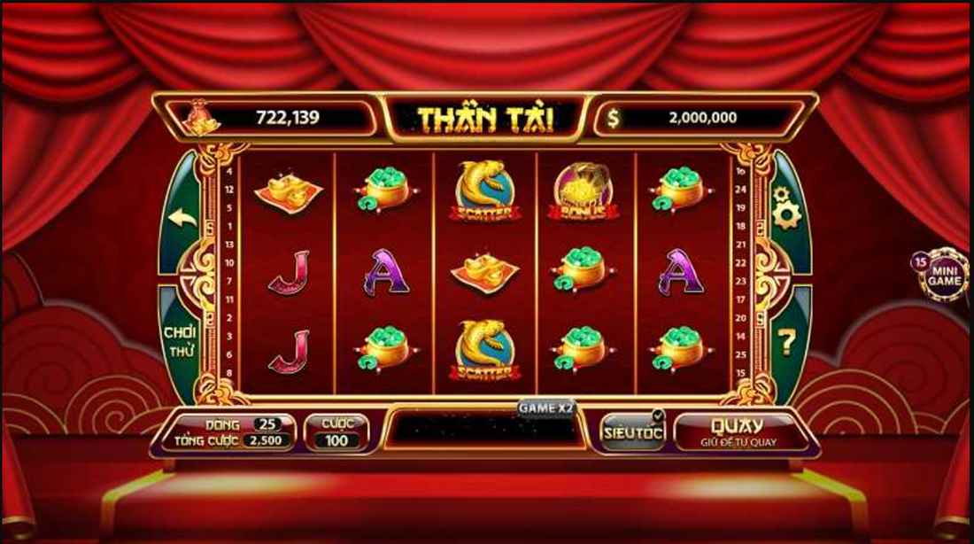 Cách chơi slot Thần Tài nhà game Sunwin