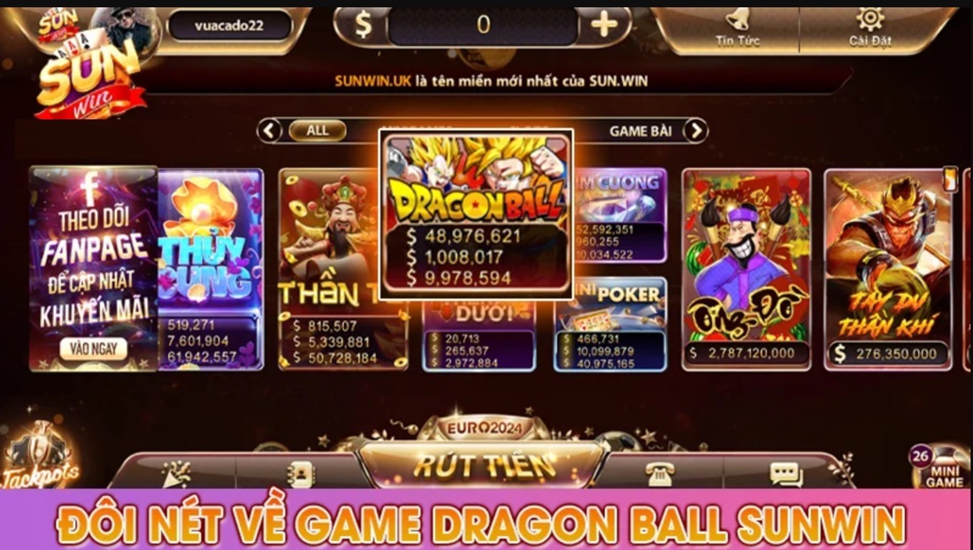 Những điều cần biết về game Dragon Ball tại Sunwin